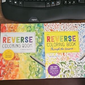 Reverse Coloring Book Vibrant Orange and Yellow Art Prints